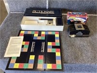 Pictionary Board Game and Automatic Card Shuffler