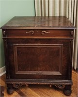 Bell Furniture Vintage Walnut Cedar Chest with key