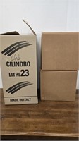 6 Gallon Cilindro Jug and Two boxes of 12 22oz