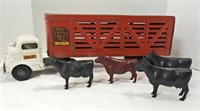 VINTAGE STRUCTO CATTLE FARMS TRACTOR TRAILER