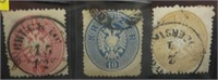 Austria #19-21, used, CV $50