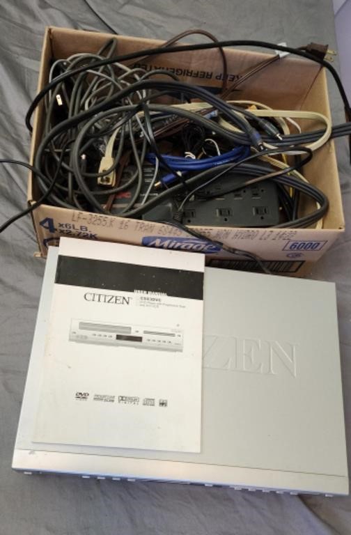 Citizen VCR & box of wires