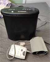 Paper Shredder & Blood Pressure Monitor