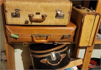 (4) Vintage Suitcases