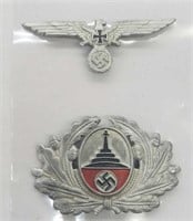 WWII German Veteran Organization Cap Wreath