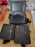 Portable DVD Player W/ Screens For Vehicle