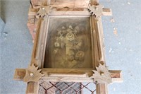 Antique Framed Shadow Box with Cross