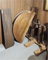 Antique Wood Table Parts & Leaves
