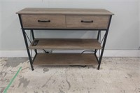 Console table with built-in outlets