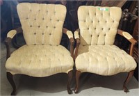 Pair upholstered Armchairs