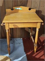 Antique Elm Washstand with side Chair