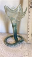 11 1/2" Blown Glass Vintage Vase