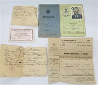 WWII German Papers of Infantry rgt 64 Soldier