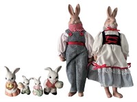 Cute 1980s Bunny Dolls & Homeco Porcelain