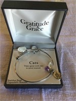 Gratitude & Grace Stainless Steel Bracelet