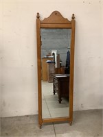 Long Decorative Wood Wall Mirror