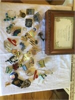 Musical Jewelry Box & Contents