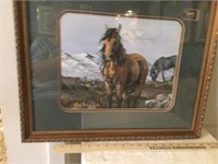 Framed & Matted Horse Print by BEV