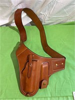 Lingler leather shoulder holster