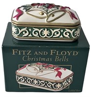 Fitz & Floyd Christmas Bells Covered Dish