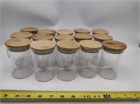 15 New 8oz Glass Jars w/ Lids