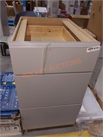 18"W Gray Base Cabinet of Drawers