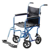 Carex Transport Wheelchair With 19-inch Seat Foldi