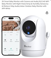 2K Smart Baby Monitor with Camera