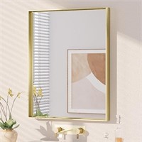 Keonjinn Gold Bathroom Mirror For Vanity 28x36