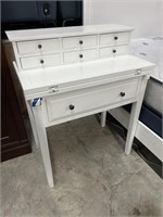 White Desk with Extended Fold Top