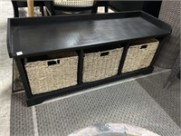 SAFAVIEH Lonan 3 Wicker Basket Storage Bench with
