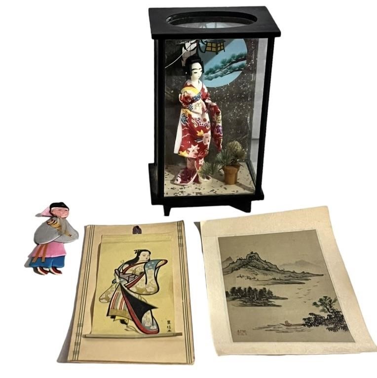 1980s Oriental Art Pieces