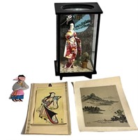 1980s Oriental Art Pieces