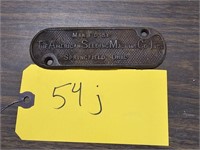 QUIPMENT TAG-THE AMERICAN SEED MACHINE CO.