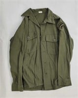 Military Issued Vietnam Era Cotton/Sateen Shirt