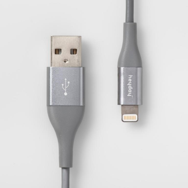 6' Lightning to USB-A Cable - Gray/Silver