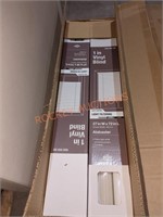Box of 4 1" vinyl cordless blinds 27"W x 72"H