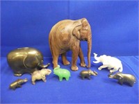 Lot Of Elephant Figurines