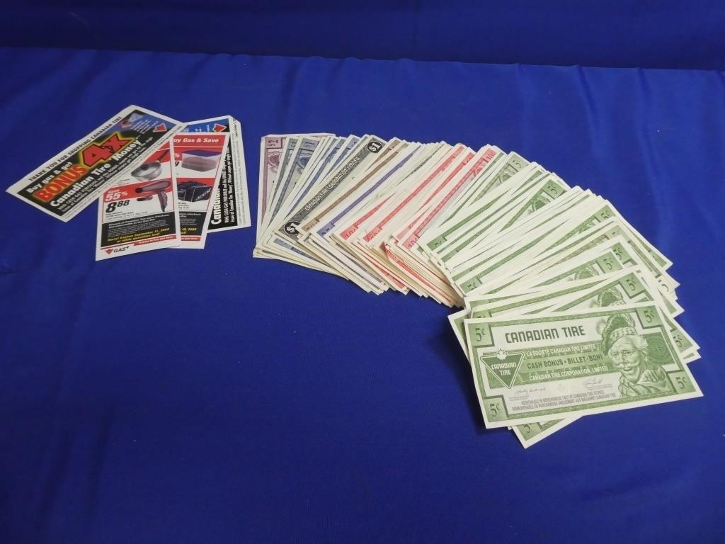 Canadian Tire Money ( $20.00 + )