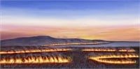 Louis Copt "Flint Hills Flames at Sunset"