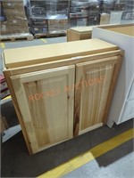 30" x 13" x 30" stained wall cabinet