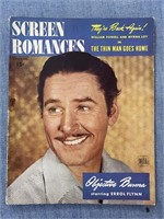 FEBRUARY 1945 SCREEN ROMANCES MAGAZINE ERROL FLYNN