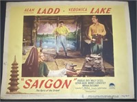 1948 ORIGINAL SAIGON ALAN LADD AND VERONICA LAKE