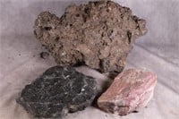 Coal and a Large Piece of Sedementary Rock