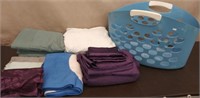 Basket 3 Full & Queen Sheet Sets, 5 Pillow Cases,