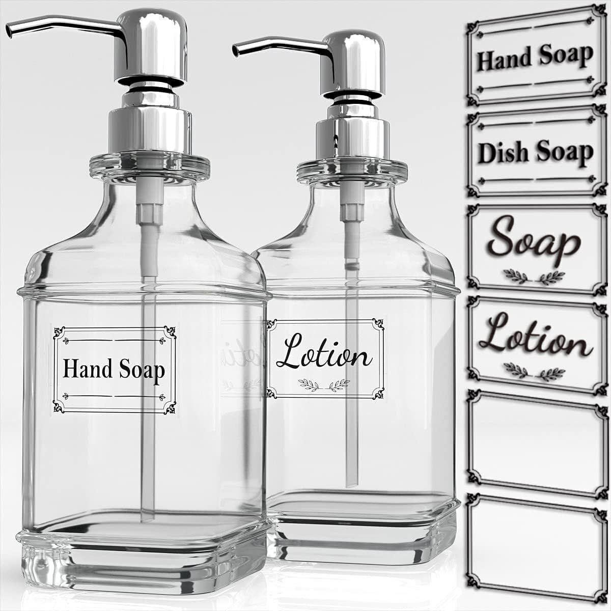 GLADPURE Soap Dispenser 2 Pack, 18 Oz