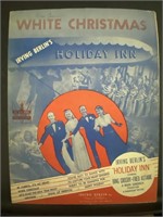 ORIGINAL 1942 WHITE CHRISTMAS SHEET MUSIC FEATURIN