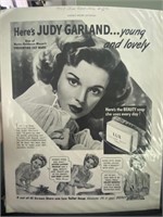 1943 ORIGINAL LUX TOILET SOAP AD JUDY GARLAND