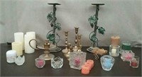 Box-Grapevine Candle Holders, Brass Candle Stick