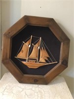 Octagon Sailboat Shadowbox by Maine Prisoners